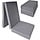 Klappmatratze 195x70x15 cm Grau - Camping & Gäste - 30% Rabatt