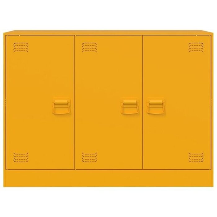 Vidaxl Sideboard aus Stahl in Senfgelb 99x39x73 cm - 35% Rabatt
