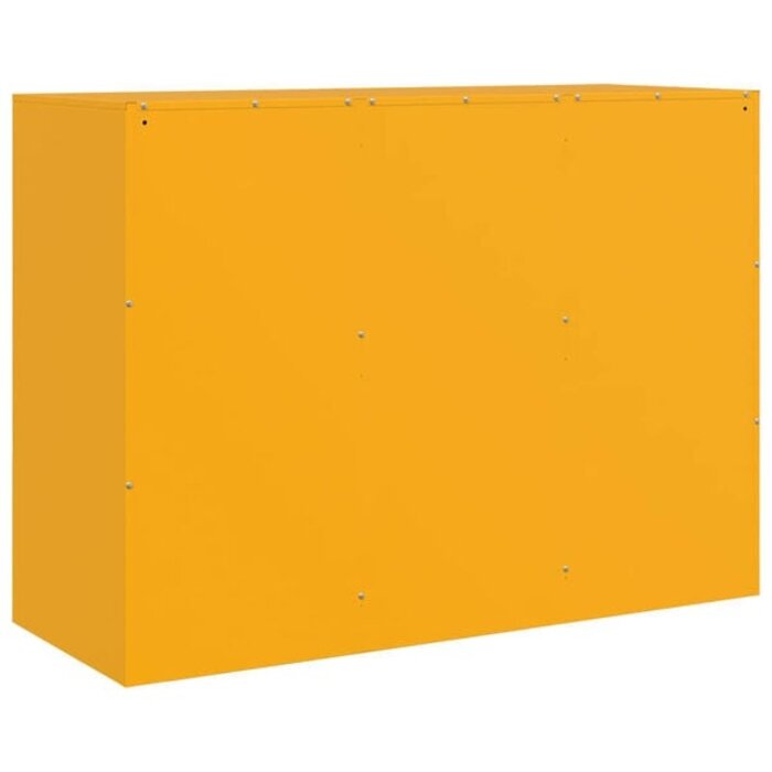 Vidaxl Sideboard aus Stahl in Senfgelb 99x39x73 cm - 35% Rabatt