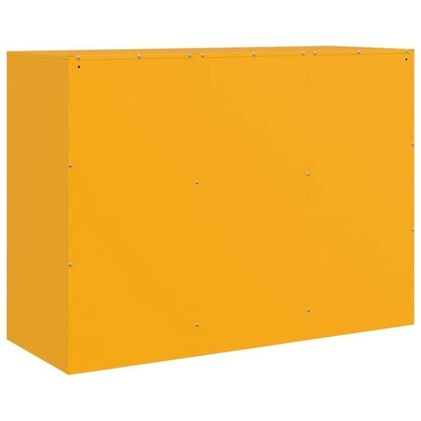 Vidaxl Sideboard aus Stahl in Senfgelb 99x39x73 cm - 35% Rabatt