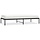Bettgestell aus Metall 90 x 190 cm - Schwarz - 34% Rabatt