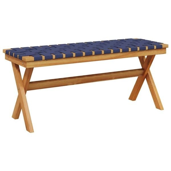 Vidaxl Gartenbank Akazienholz dunkelblau, 100cm - 34% Rabatt - Ausgepackt