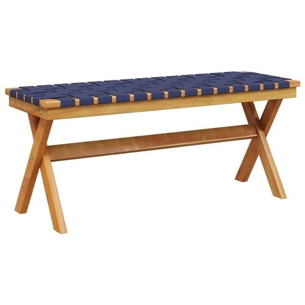 Vidaxl Gartenbank Akazienholz dunkelblau, 100cm - 34% Rabatt - Ausgepackt