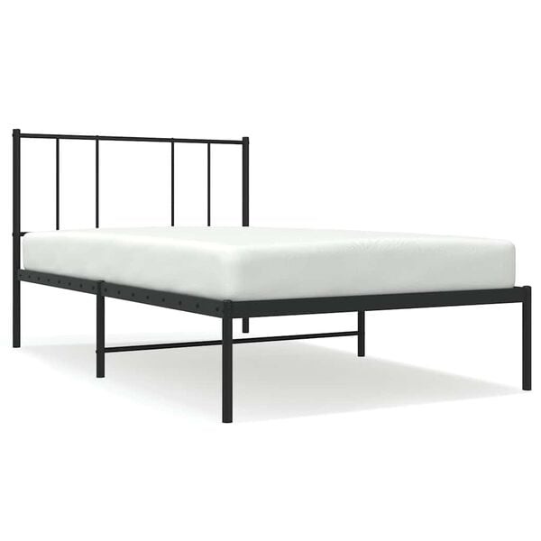 Vidaxl Metall-Bettgestell 100 x 190 cm Schwarz - 33% Rabatt