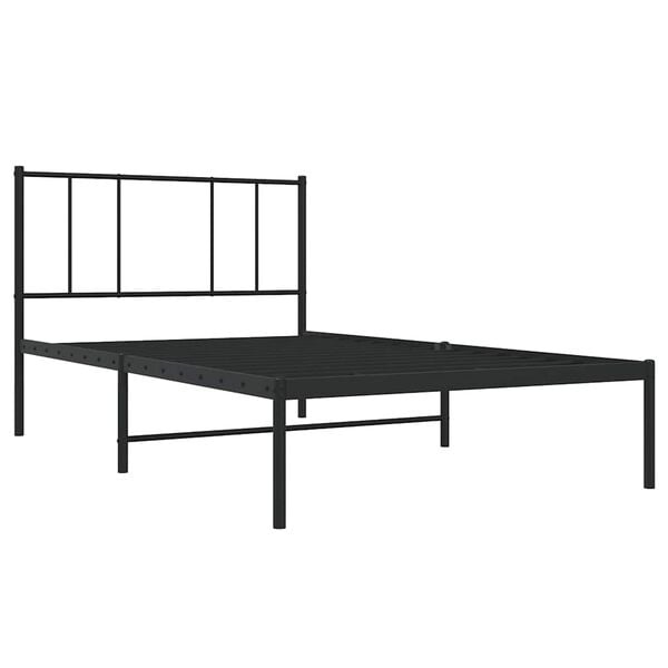 Vidaxl Metall-Bettgestell 100 x 190 cm Schwarz - 33% Rabatt