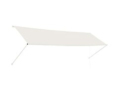 Vidaxl Ausziehbare Markise 400x150 cm Creme - 34% Rabatt auf Retourenware