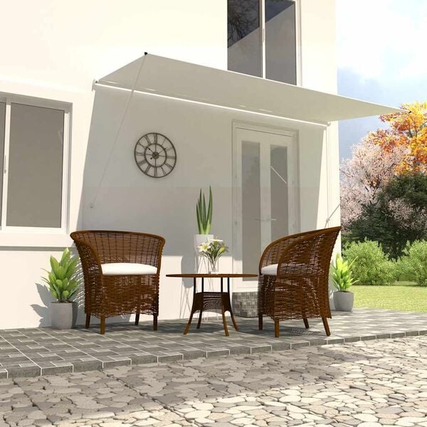 Vidaxl Ausziehbare Markise 400x150 cm Creme - 34% Rabatt auf Retourenware