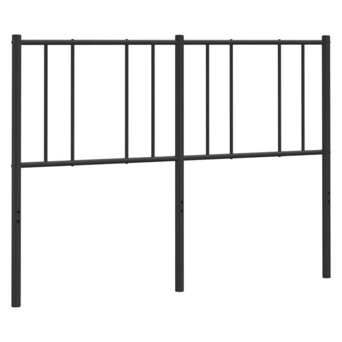 Vidaxl Metall Kopfteil 135 cm Schwarz - 32% Rabatt