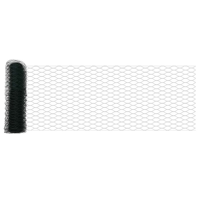 Vidaxl Sechseckgeflecht-Zaun 0,4 x 50 m PVC Grün - 30% Rabatt