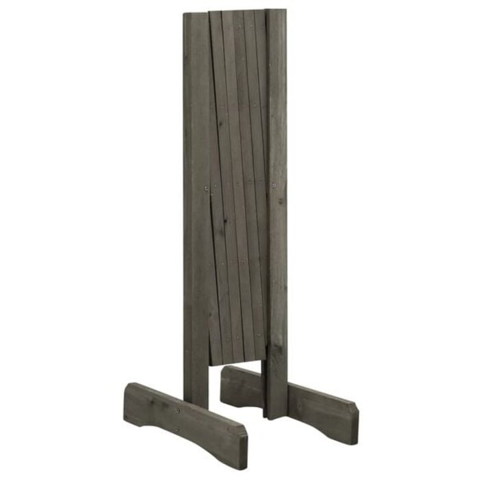Vidaxl Ausziehbares Fichtenholz-Gartenspalier Grau, 120 x 60 cm - 30% Rabatt