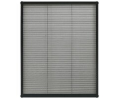 Vidaxl Plissee-Insektenschutzrollo 80x100 cm Anthrazit - 32% Rabatt