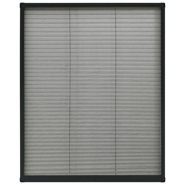Vidaxl Plissee-Insektenschutzrollo 80x100 cm Anthrazit - 32% Rabatt