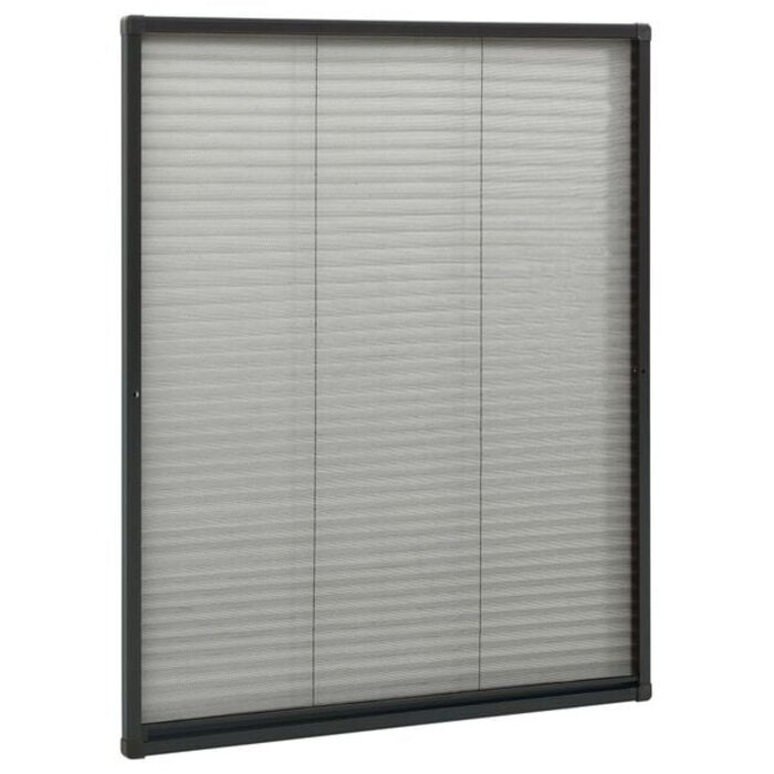 Vidaxl Plissee-Insektenschutzrollo 80x100 cm Anthrazit - 32% Rabatt
