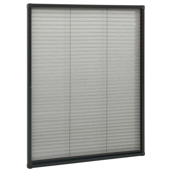 Vidaxl Plissee-Insektenschutzrollo 80x100 cm Anthrazit - 32% Rabatt