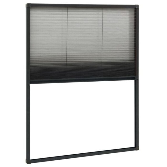 Vidaxl Plissee-Insektenschutzrollo 80x100 cm Anthrazit - 32% Rabatt