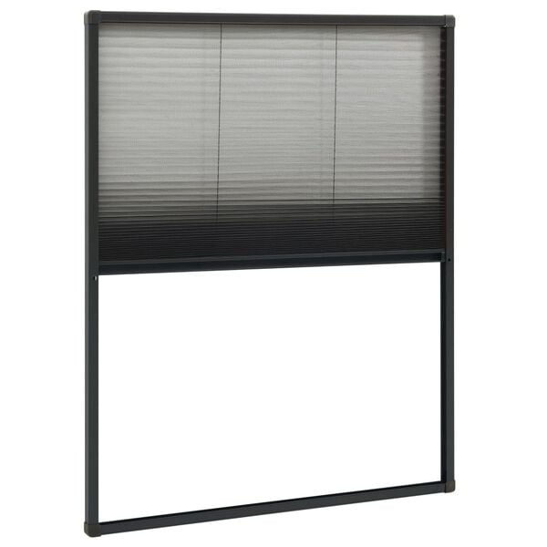 Vidaxl Plissee-Insektenschutzrollo 80x100 cm Anthrazit - 32% Rabatt