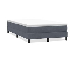 Vidaxl Boxspringbett Samt Dunkelgrau 120x220 cm - 35% Rabatt