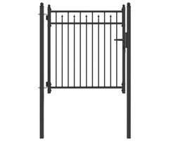 Vidaxl Gartentor BAARLO 100x100 cm Metall Schwarz - 34% Rabatt