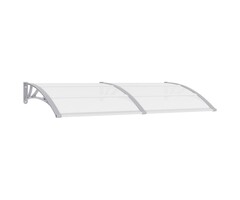 Vidaxl Türvordach 200x100 cm Polycarbonat Grau - 34% Rabatt - Ausgepackt