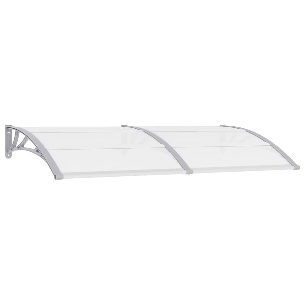 Vidaxl Türvordach 200x100 cm Polycarbonat Grau - 34% Rabatt - Ausgepackt