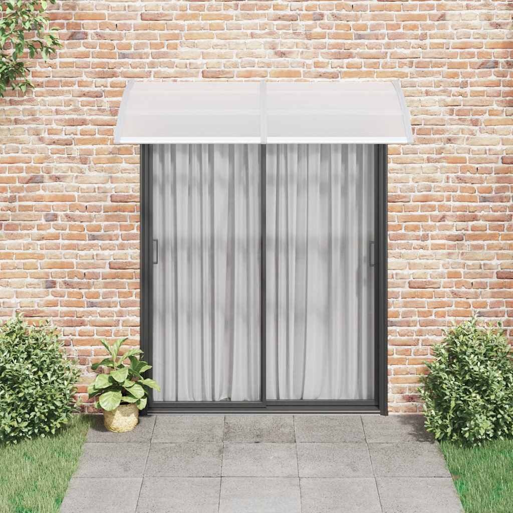 Vidaxl Türvordach 200x100 cm Polycarbonat Grau - 34% Rabatt - Ausgepackt