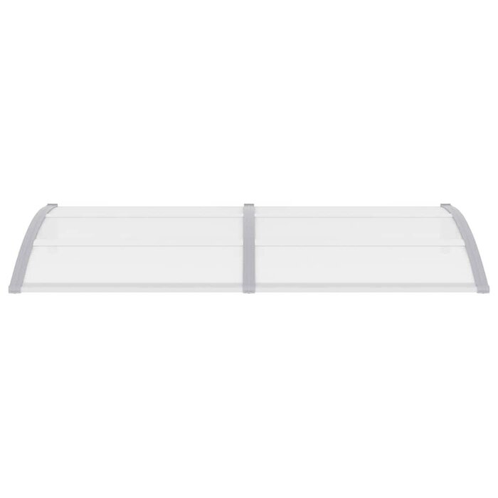 Vidaxl Türvordach 200x100 cm Polycarbonat Grau - 34% Rabatt - Ausgepackt