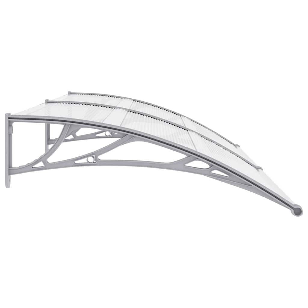 Vidaxl Türvordach 200x100 cm Polycarbonat Grau - 34% Rabatt - Ausgepackt