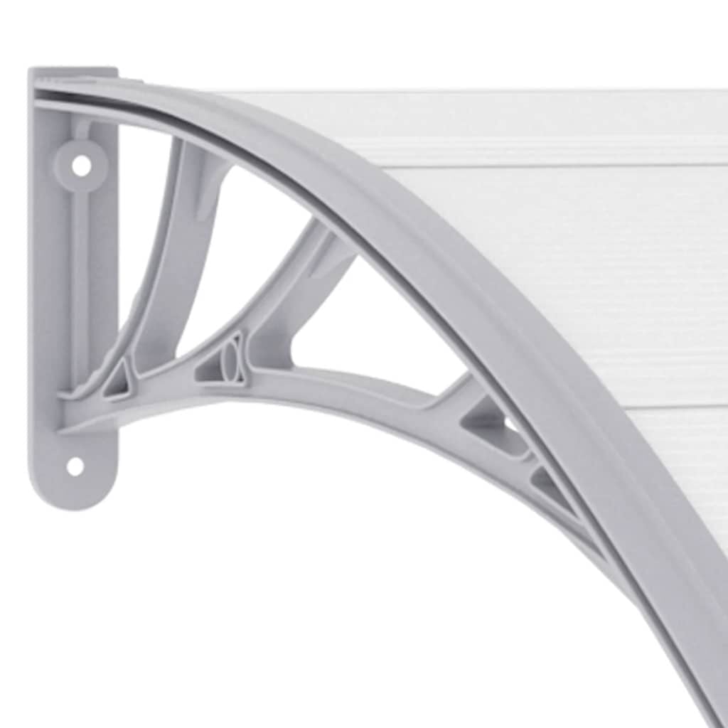 Vidaxl Türvordach 200x100 cm Polycarbonat Grau - 34% Rabatt - Ausgepackt