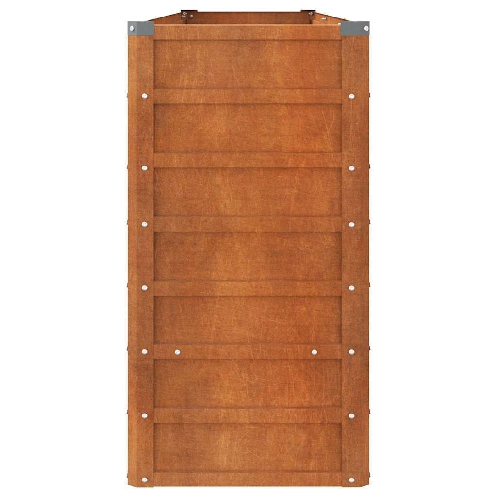 Großes Cortenstahl Hochbeet 240 x 40 x 77 cm - 34% Rabatt - Rostige Optik