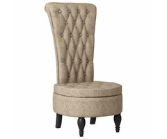 Vidaxl Slipper Chair in Hellgrau 56,5x70x110cm Kunst-Wildleder - 34% Rabatt