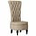 Slipper Chair in Hellgrau 56,5x70x110cm Kunst-Wildleder - 34% Rabatt