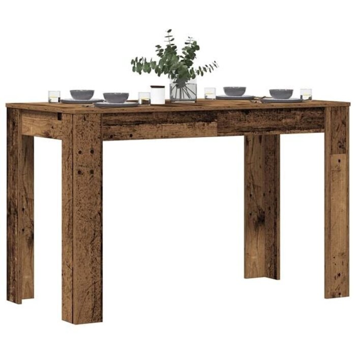 Moderner Esstisch in Altholz-Optik 120x60x76 cm - 34% Rabatt