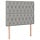 Stoff-Kopfteil für Bett 100x7x118/128 cm hellgrau - 33% Rabatt
