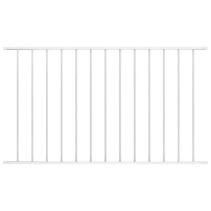 Gartenzaun-Paneel Woerden Weiß 163x75 cm - 32% Rabatt