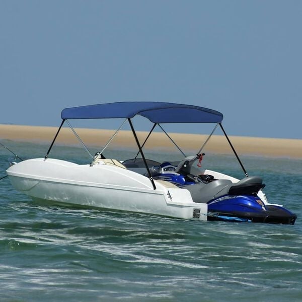 Bimini-Top 2-Bügel 180x150x110 cm Marineblau - 34% Rabatt