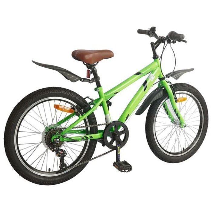 Kinderfahrrad 24 Zoll, 6 Gänge, Grün - 35% Rabatt