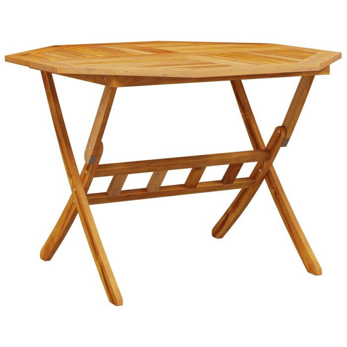 Klapptisch für den Garten Ø110 cm Akazienholz - 35% Rabatt