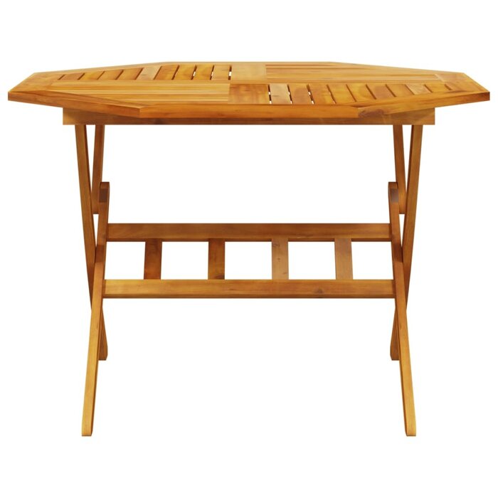 Klapptisch für den Garten Ø110 cm Akazienholz - 35% Rabatt