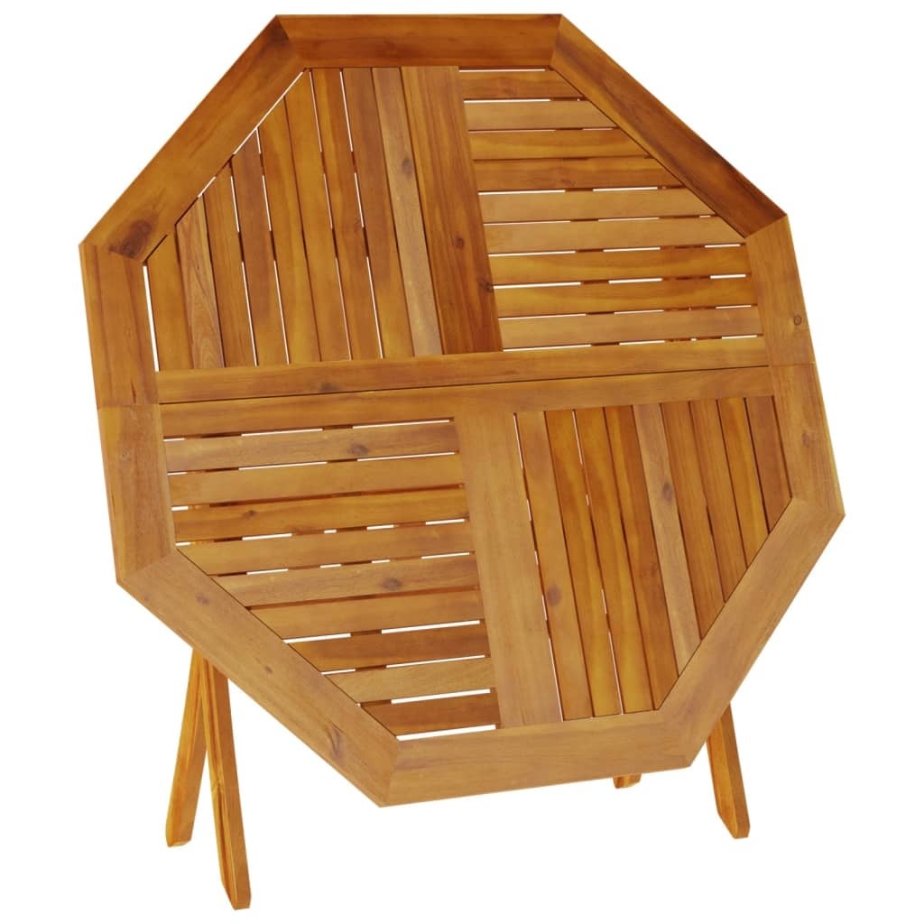 Klapptisch für den Garten Ø110 cm Akazienholz - 35% Rabatt
