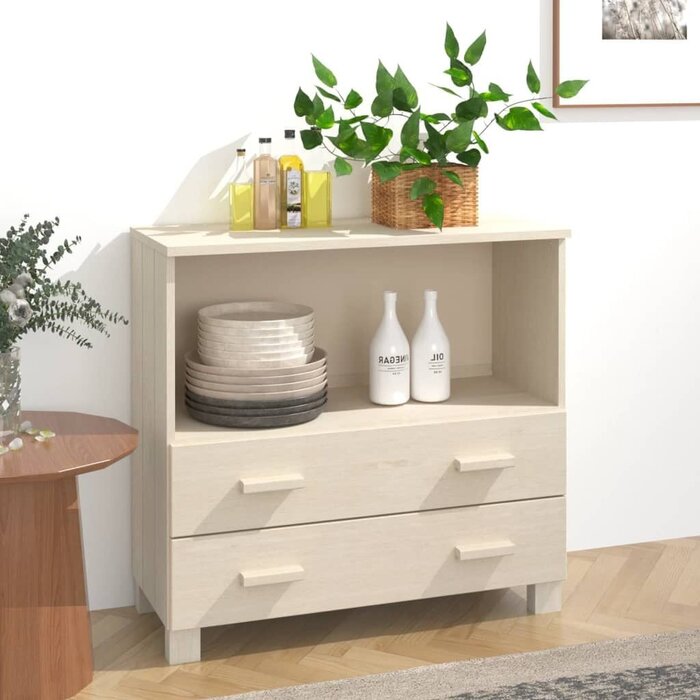 Sideboard HAMAR aus Kiefernholz honigbraun - 49% Rabatt