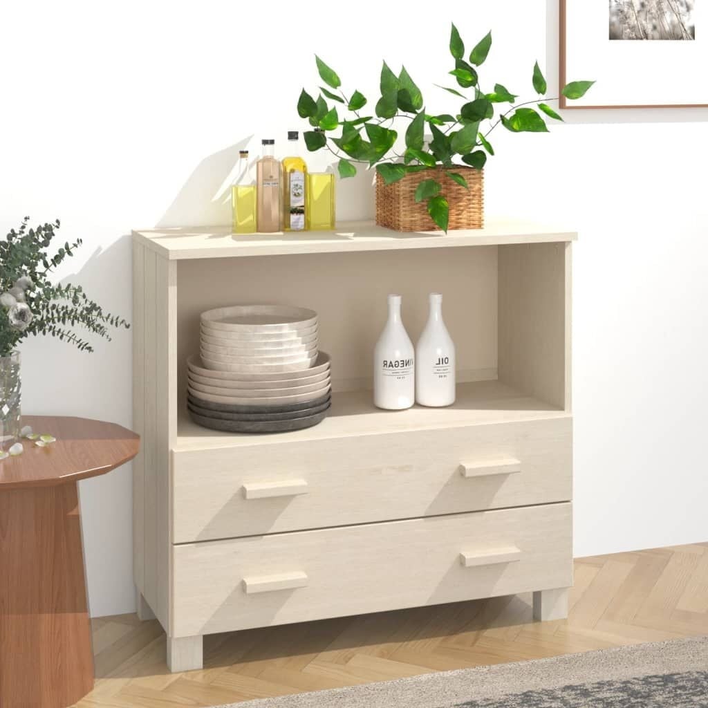 Sideboard HAMAR aus Kiefernholz honigbraun - 49% Rabatt