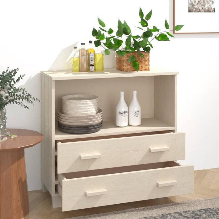 Sideboard HAMAR aus Kiefernholz honigbraun - 49% Rabatt