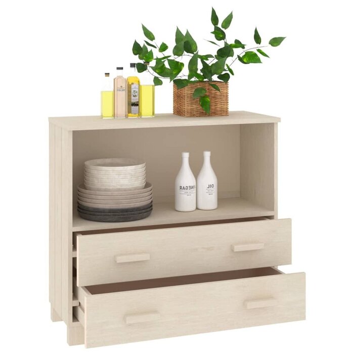Sideboard HAMAR aus Kiefernholz honigbraun - 49% Rabatt