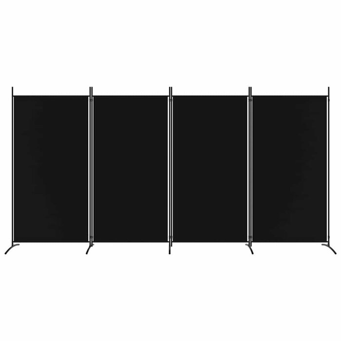 Raumteiler mit 4 Paneelen 346x180 cm - Schwarz - 33% Rabatt