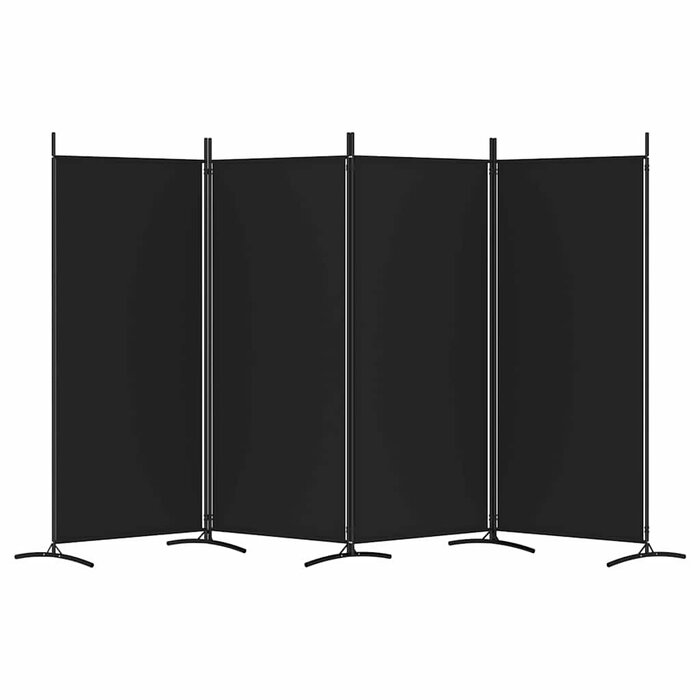 Raumteiler mit 4 Paneelen 346x180 cm - Schwarz - 33% Rabatt