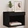 Wand-Nachtschrank mit LED, Schwarz, 40x30x30 cm - 32% Rabatt
