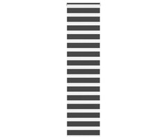 Doppelrollo Zebra-Rollo 60x200 cm Schwarz - 29% Rabatt