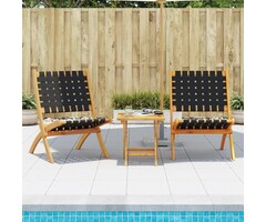 2er Set klappbare Gartenstühle aus Akazienholz - 34% Rabatt