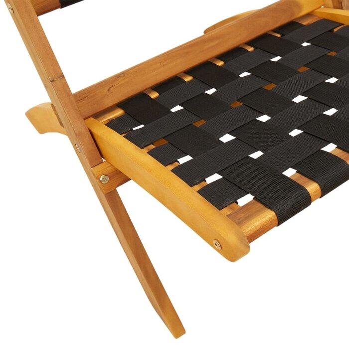 2er Set klappbare Gartenstühle aus Akazienholz - 34% Rabatt