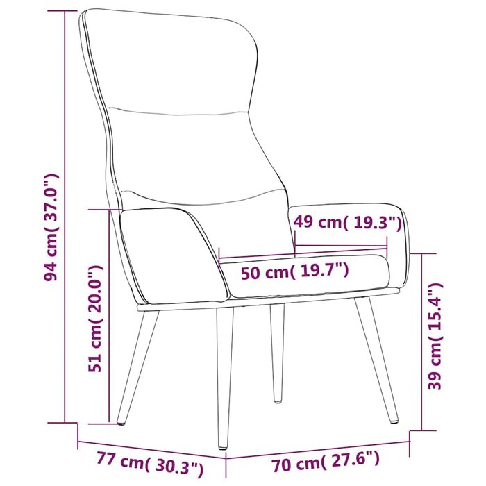 Relaxsessel aus Stoff in Taupe, 70x77x94 cm - 29% Rabatt